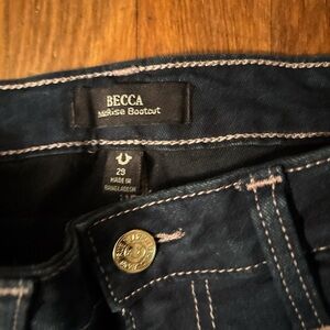 True Religion Women's Boot Cut Jeans - Dark Blue